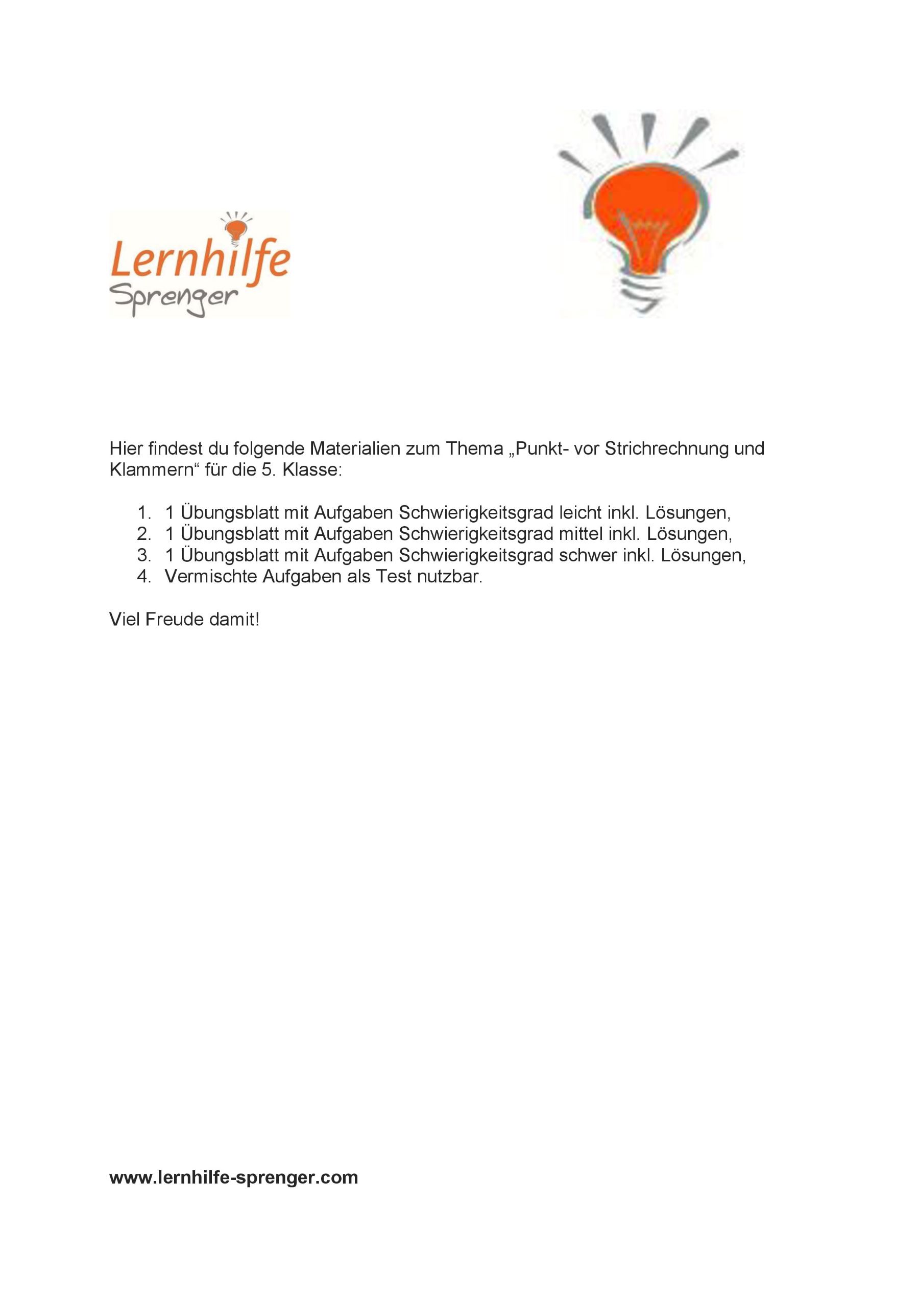 Punkt vor Strichrechnung – Regeln, Beispiele & Übungen