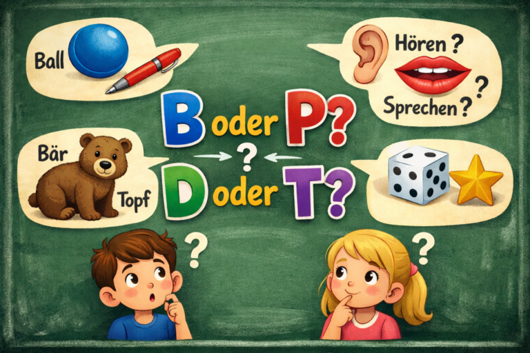 b oder p? d oder t? – Verwechslungsfehler sicher vermeiden