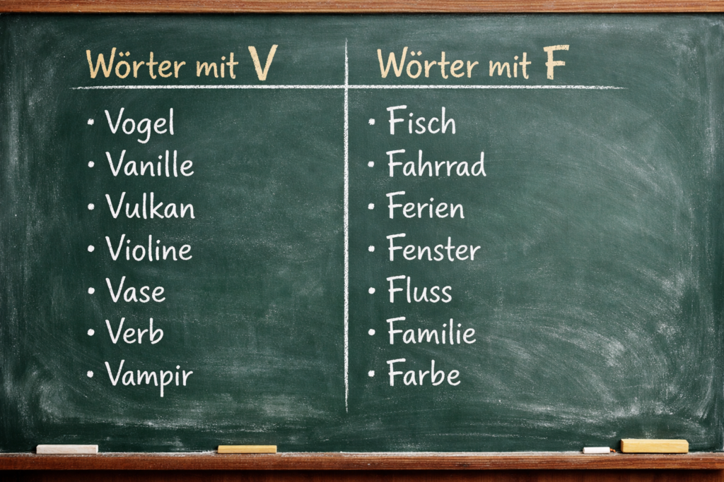 v oder f