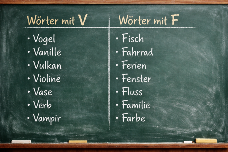 v oder f? – Wenn Wörter plötzlich anders klingen
